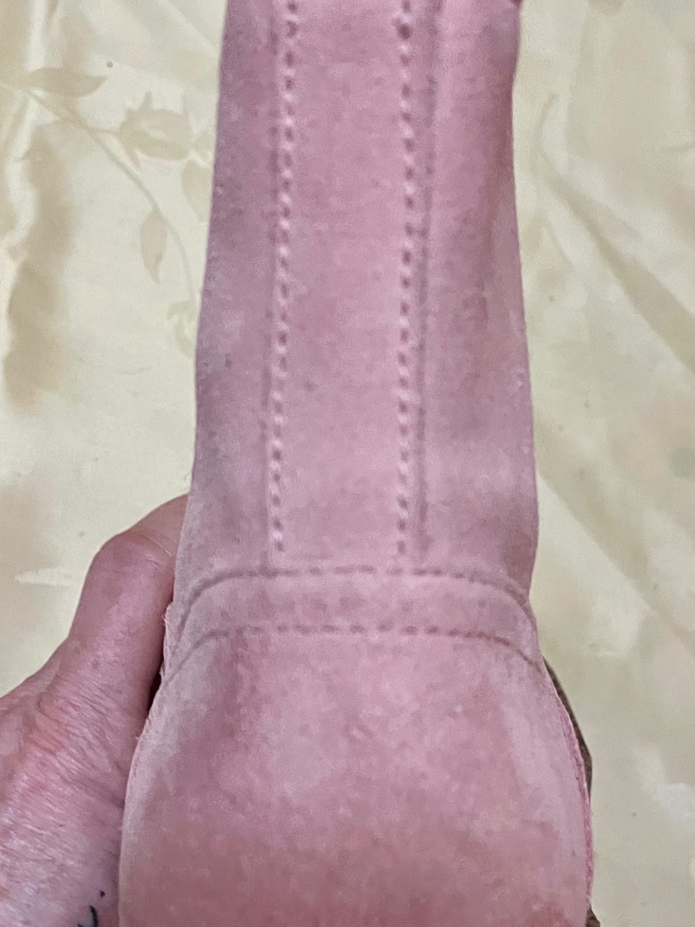 Rare Birkenstock Pink Suede Lace up Boots Size 39/ 8 Brown Rubber Footbed NWOT - Picture 8 of 15